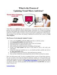 What is the Process of Updating Trend Micro Antivirus?
