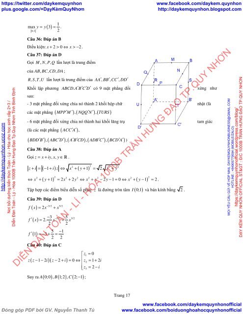 Bộ đề thi thử THPT QG 2018 Các môn TOÁN - LÍ - HÓA Các trường THPT Cả nước CÓ HƯỚNG DẪN GIẢI (Lần 28) [DC23052018]