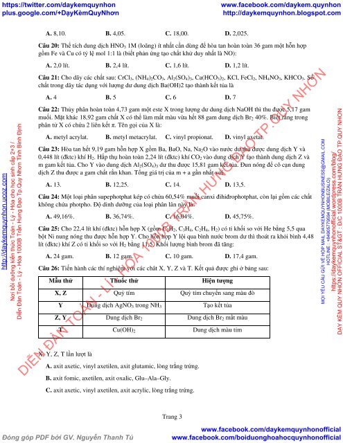 Bộ đề thi thử THPT QG 2018 Các môn TOÁN - LÍ - HÓA Các trường THPT Cả nước CÓ HƯỚNG DẪN GIẢI (Lần 28) [DC23052018]