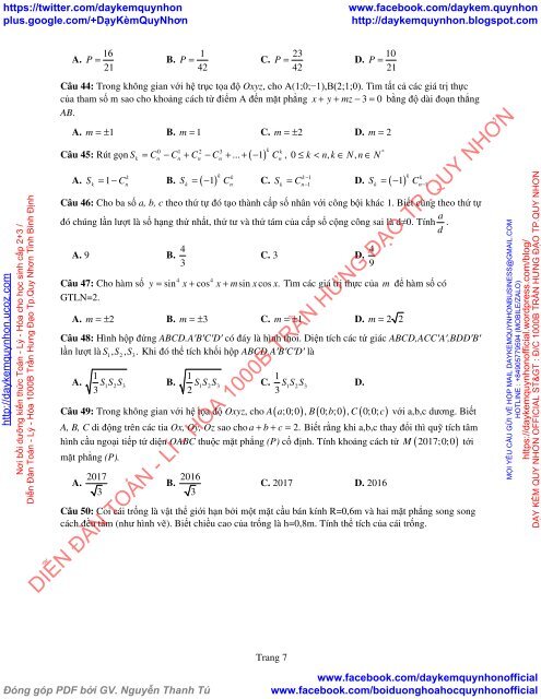 Bộ đề thi thử THPT QG 2018 Các môn TOÁN - LÍ - HÓA Các trường THPT Cả nước CÓ HƯỚNG DẪN GIẢI (Lần 28) [DC23052018]