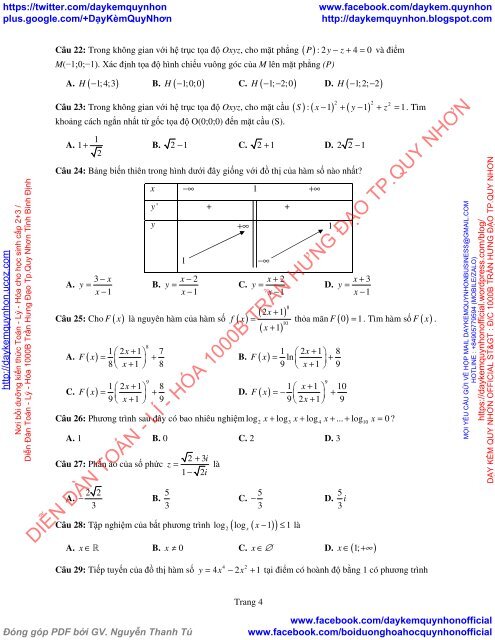 Bộ đề thi thử THPT QG 2018 Các môn TOÁN - LÍ - HÓA Các trường THPT Cả nước CÓ HƯỚNG DẪN GIẢI (Lần 28) [DC23052018]