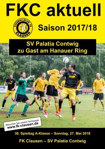 FKC Aktuell - 30. Spieltag - Saison 2017/2018