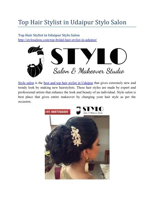 Top Hair Stylist in Udaipur Stylo Salon