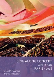 Sing Along Concert Paris 2018 - Program Book