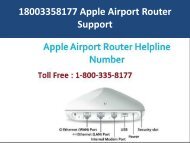 18003358177 Apple Airport Router Support