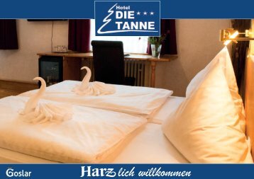 Imagebroschüre Hotel die Tanne in Goslar Harz