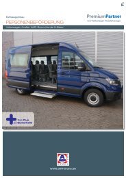 Produktblatt VW Crafter als Kombi 9-Sitzer