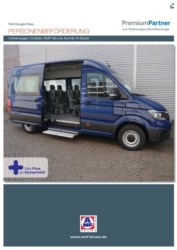 Produktblatt VW Crafter als Kombi 9-Sitzer