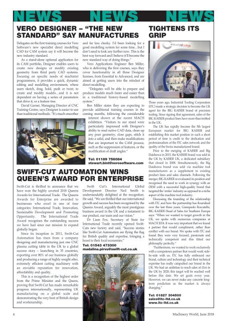 Manufacturing Machinery World June 2018