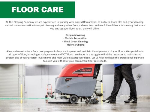 Portfolio Commercial & Janitorial