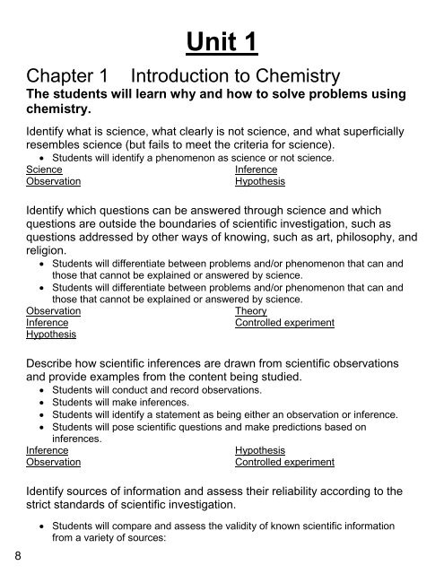 Skyler Wild - Final Chemistry Notebook