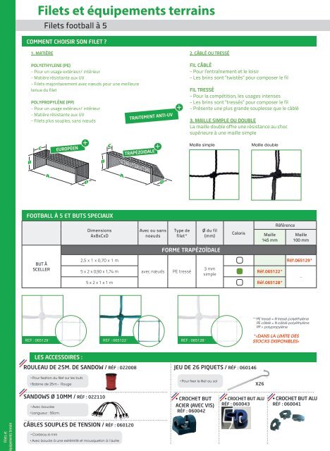 CATALOGUE MATERIEL SPORTIF 2018