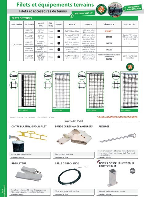 CATALOGUE MATERIEL SPORTIF 2018