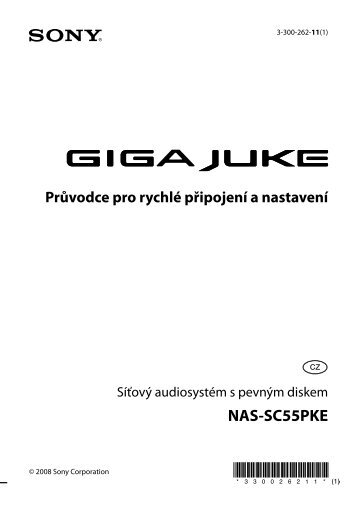 Sony NAS-SC55PKE - NAS-SC55PKE Guide de mise en route TchÃ¨que