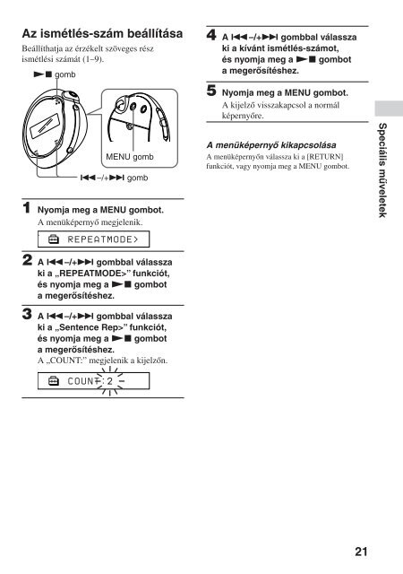 Sony NW-E103 - NW-E103 Istruzioni per l'uso Ungherese