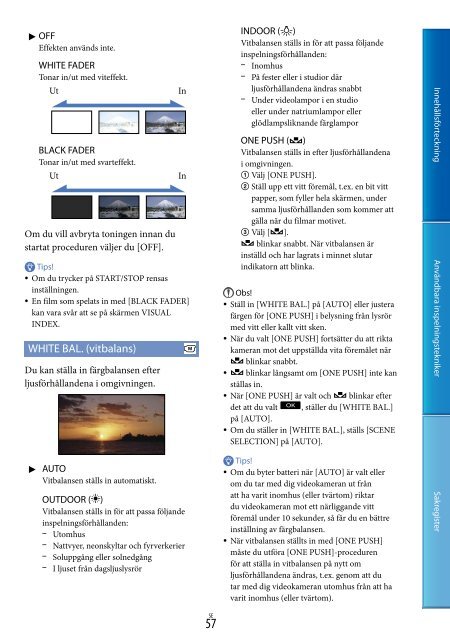 Sony DCR-PJ6E - DCR-PJ6E Consignes d&rsquo;utilisation Su&eacute;dois