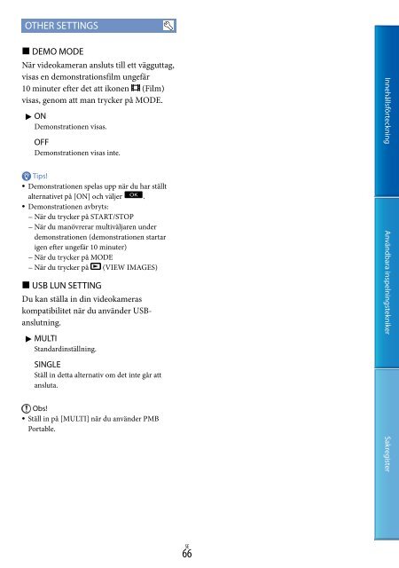 Sony DCR-PJ6E - DCR-PJ6E Consignes d&rsquo;utilisation Su&eacute;dois