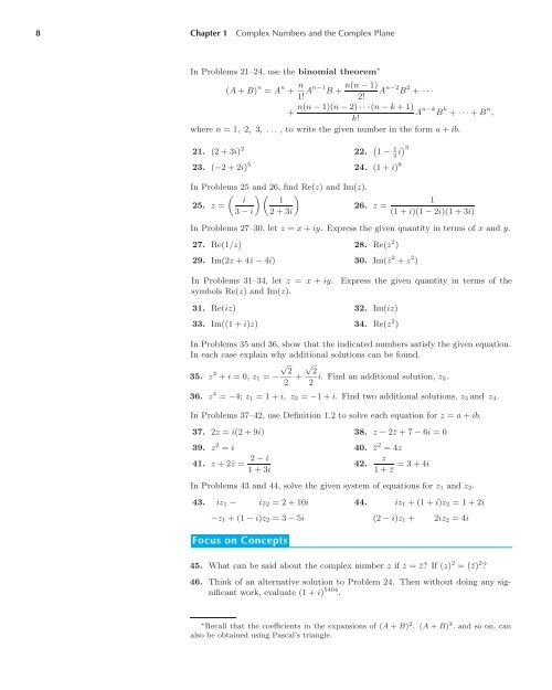 Complex Analysis - Maths KU