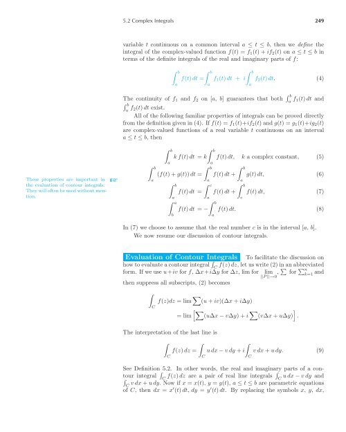 Complex Analysis - Maths KU