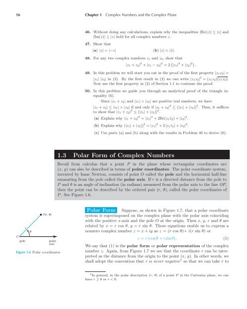 Complex Analysis - Maths KU