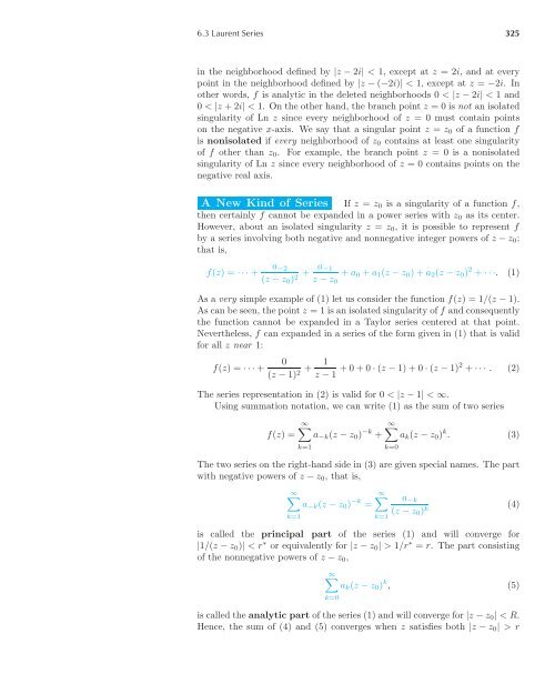 Complex Analysis - Maths KU