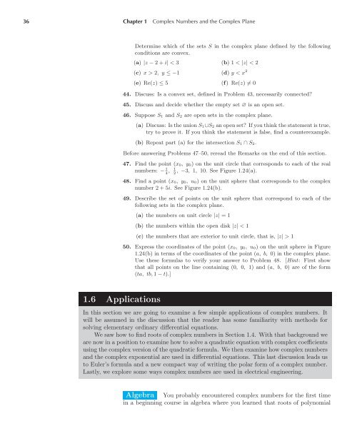 Complex Analysis - Maths KU