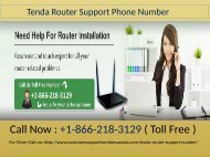 Tenda Router Customer Support Number