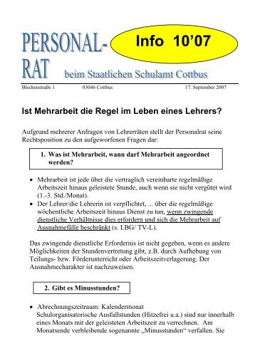 4. Was ist unvorhersehbare Mehrarbeit? - Brandenburg.de