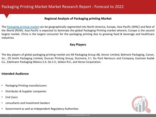 Packaging Printing Market Research Report - Global Forecast to 2022