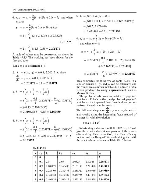 differential equation