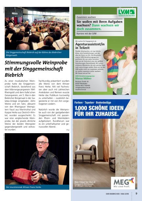 DER BIEBRICHER, Nr. 318, Mai 2018