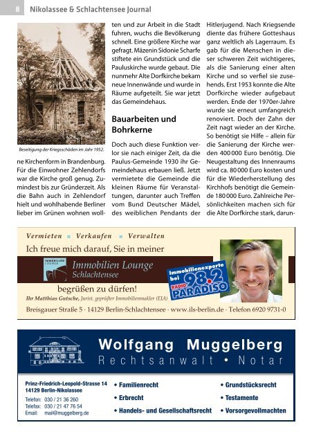 Nikolassee & Schlachtensee Journal Jun/Jul 2018