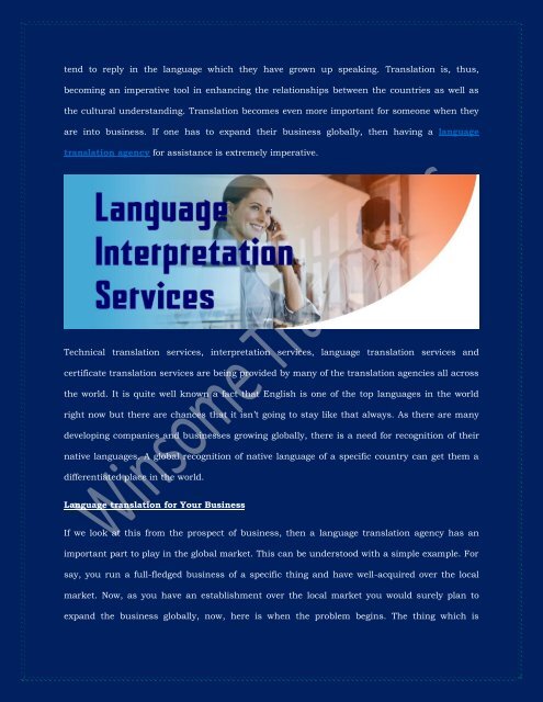 Why are Language Translation Services Significant