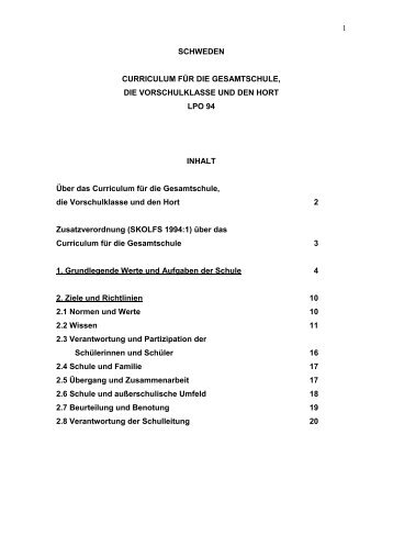 Curriculum - Brandenburg.de