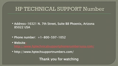 1-800-597-1052 HP Technical Support Phone Number