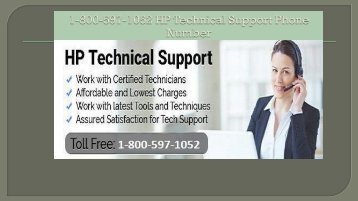 1-800-597-1052 HP Technical Support Phone Number