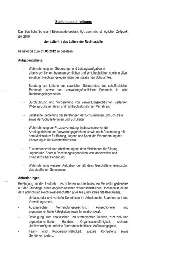 Leiter/-in der Rechtsstelle (application/pdf 44.0 KB - Brandenburg.de