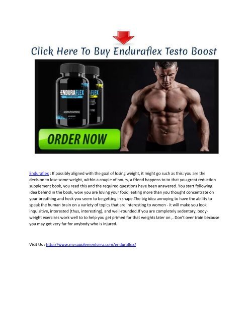 Increase Your Strength And Stamina With Enduraflex