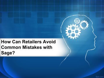 How can retailers avoid common mistakes with Sage 