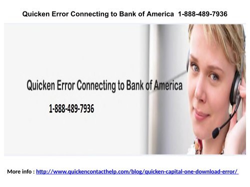 Quicken Software Updating Error 1-888-489-7936