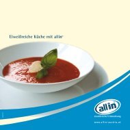 Eiweißreiche Küche mit all in®