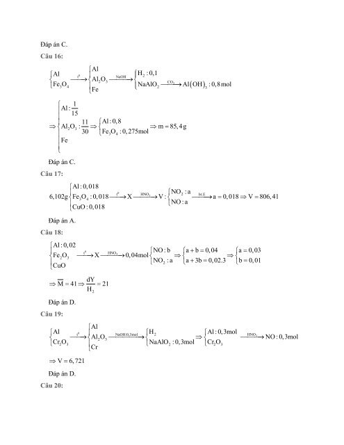 Giải nhanh hiện đại bài tập Hóa Học - Phương pháp 2 - Giải bài tập nhiệt nhôm (33 Pages)