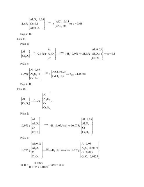 Giải nhanh hiện đại bài tập Hóa Học - Phương pháp 2 - Giải bài tập nhiệt nhôm (33 Pages)