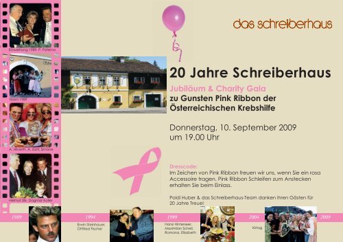 20 Jahre Schreiberhaus - Wiener Krebshilfe