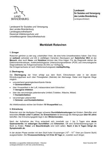Merkblatt Rotaviren - Brandenburg.de