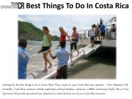 Best Things To Do In Costa Rica