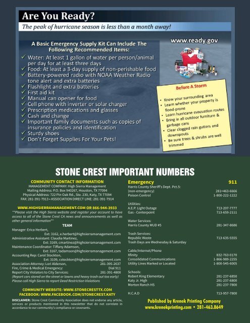 Stone Crest June 2018