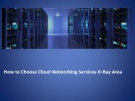 Cloud Networking Bay Area