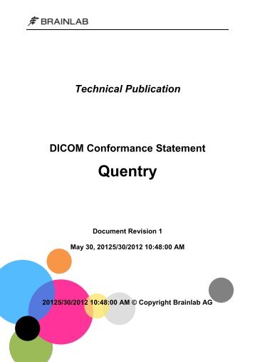DICOM Conformance Statement Quentry 1.0 - Brainlab