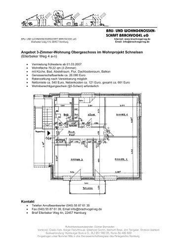 Infoblatt (Pdf-Datei) - Bau- und Wohngenossenschaft Brachvogel eG